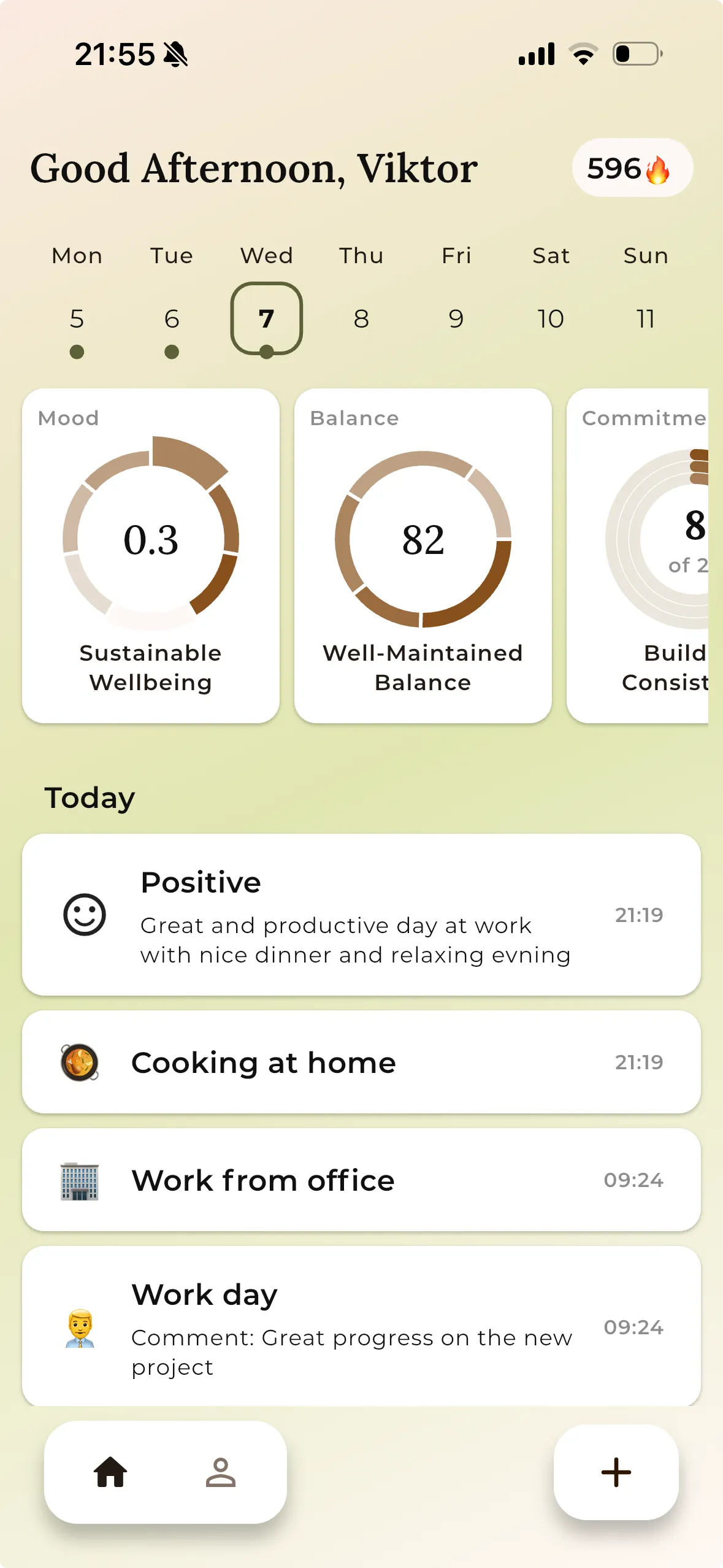 Activities Matter home screen